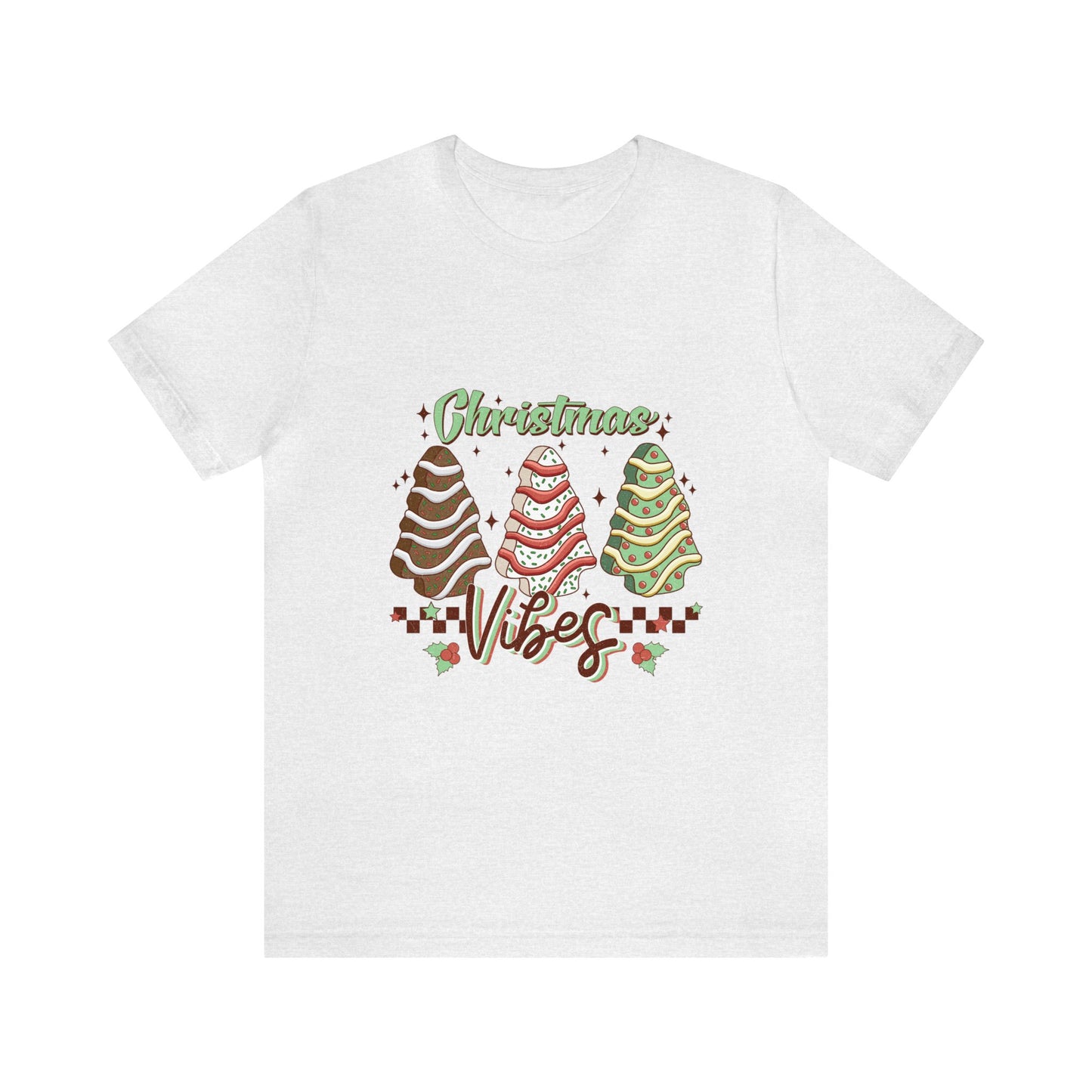 Christmas Vibe Trees Women's Short Sleeve Christmas T Shirt