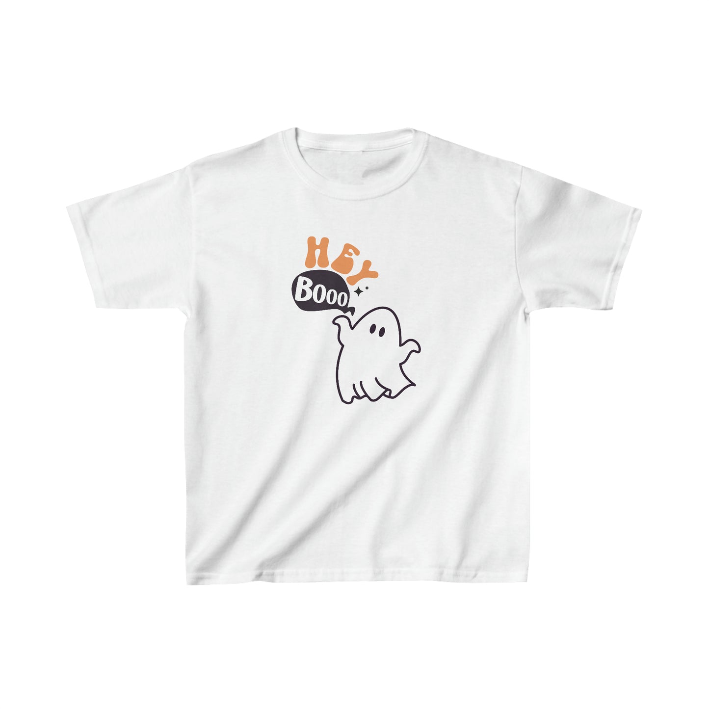 Hey Boo Halloween Kid's Heavy Cotton Tee