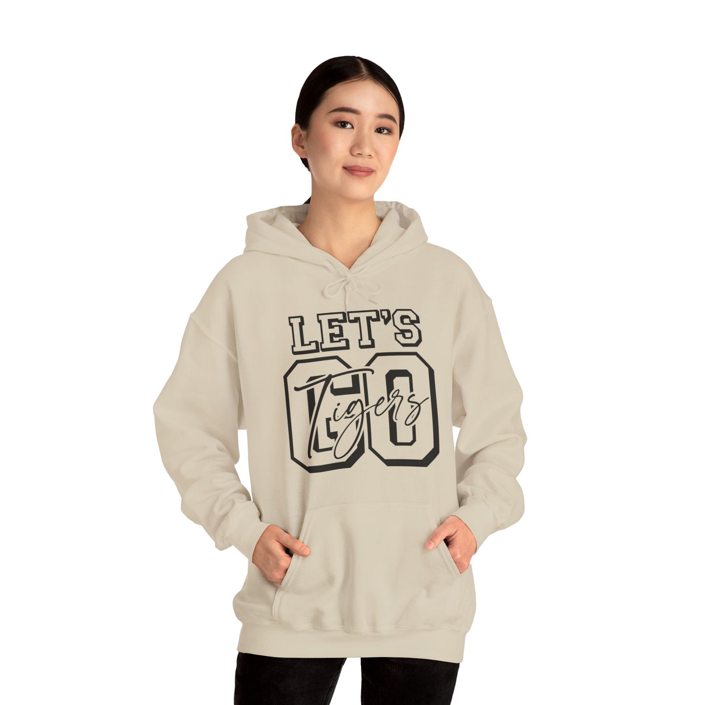 Let's Go Tigers Adult Unisex Heavy Blend™ Hooded Sweatshirt