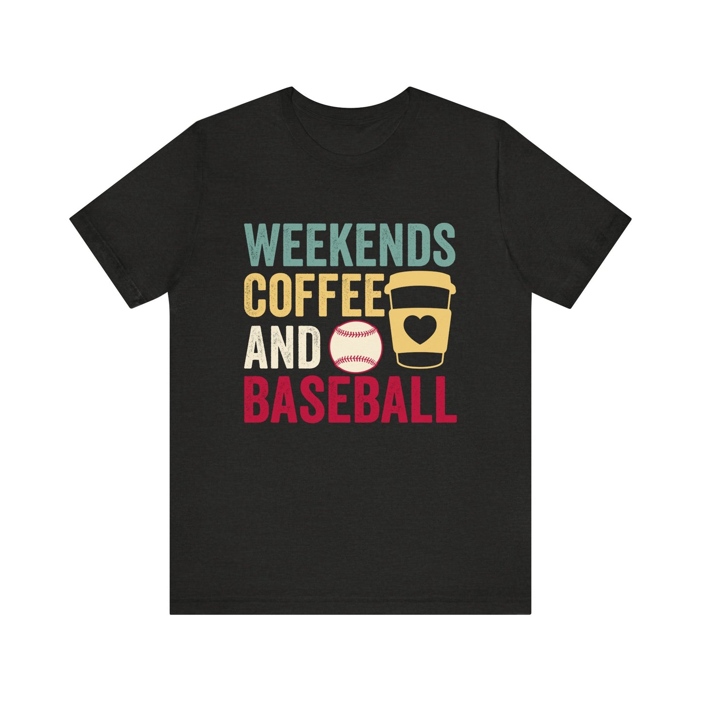 Weekends Coffee Baseball  Women's Short Sleeve Shirt  Baseball Mom Shirt