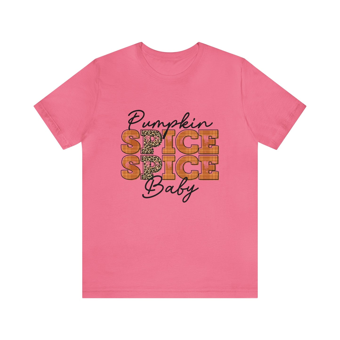 Pumpkin Spice Spice Baby With Leopard Print Women's T-Shirt