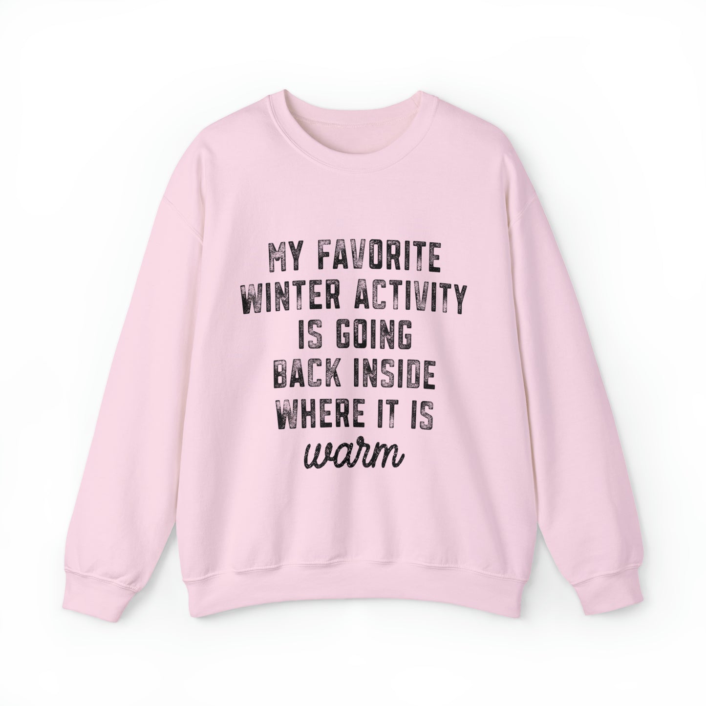 Favorite Winter Activity Women's Christmas Crewneck Sweatshirt