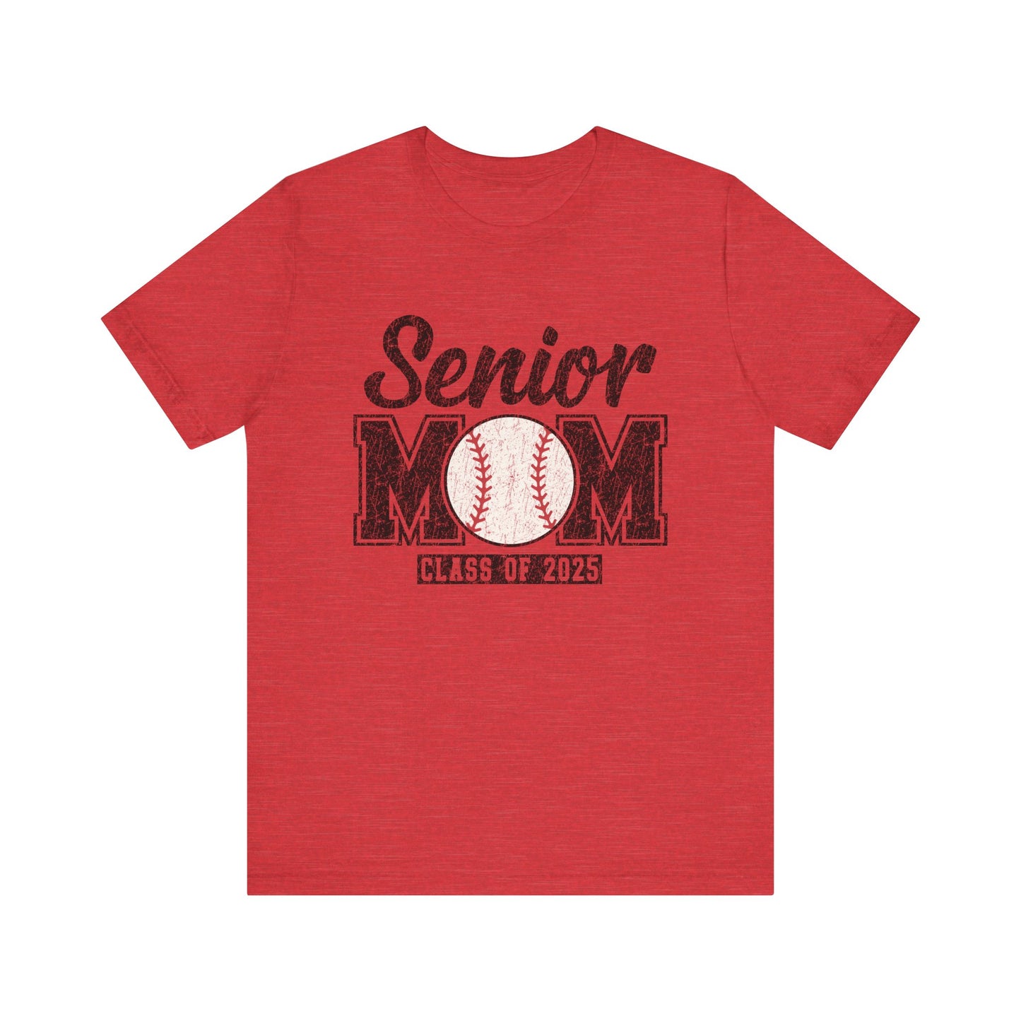 Senior Mom Baseball Mom Class of 2025 Mama Short Sleeve Shirt