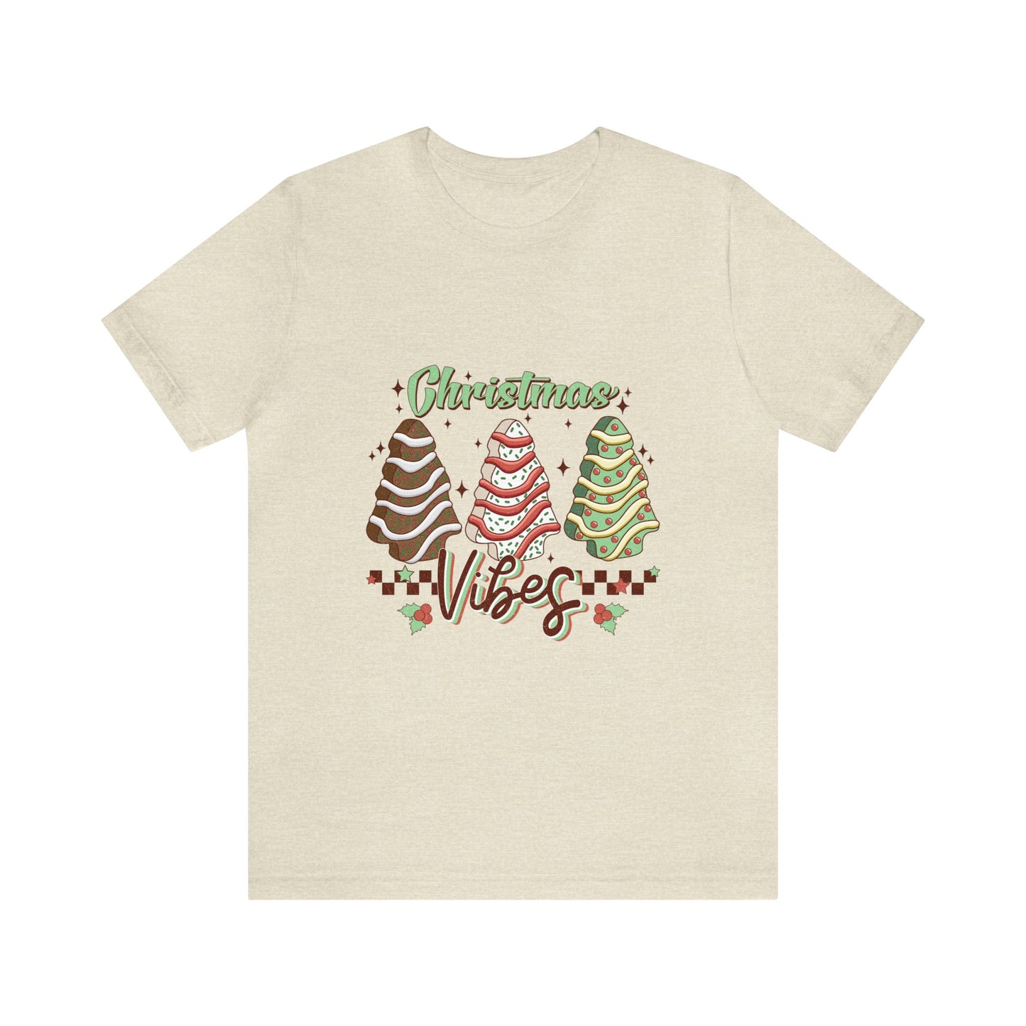 Christmas Vibe Trees Women's Short Sleeve Christmas T Shirt