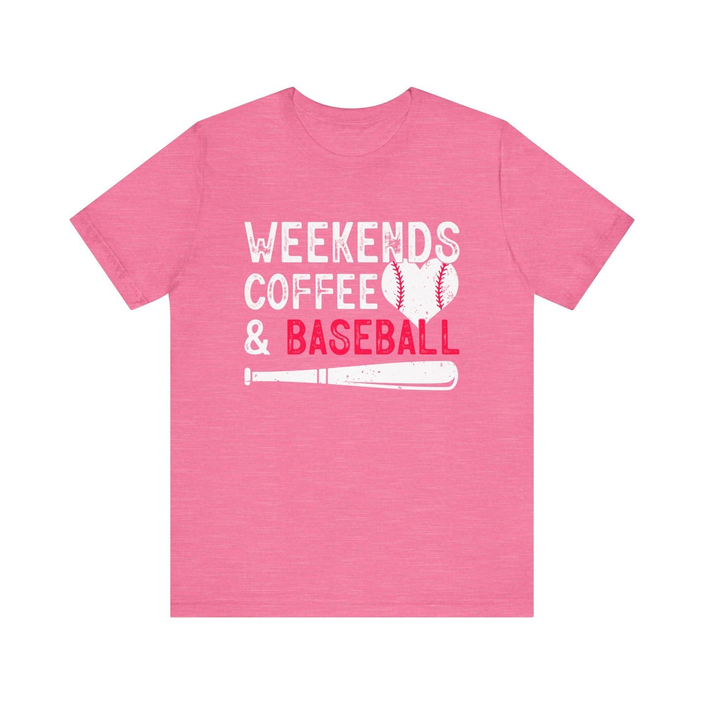 Weekends Coffee and Baseball Women's Short Sleeve Shirt