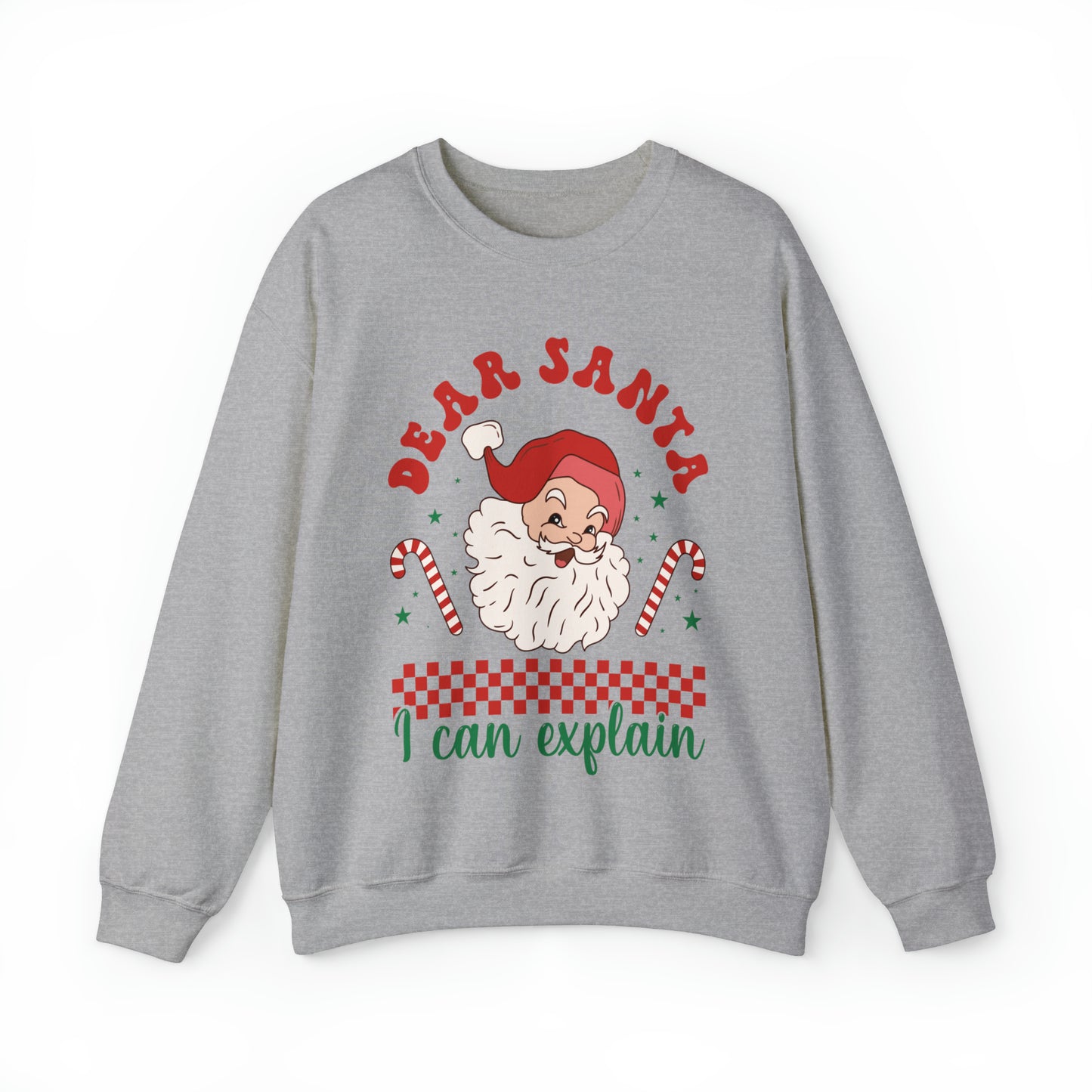 Dear Santa I can explain Women's funny Christmas Crewneck Sweatshirt