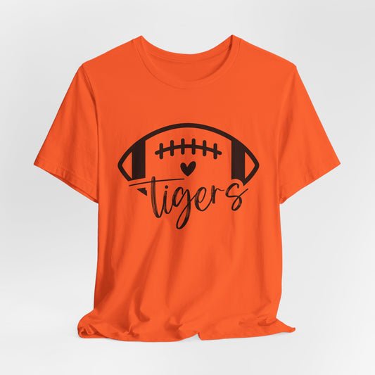 Tigers Football and Heart Women's Short Sleeve Tee