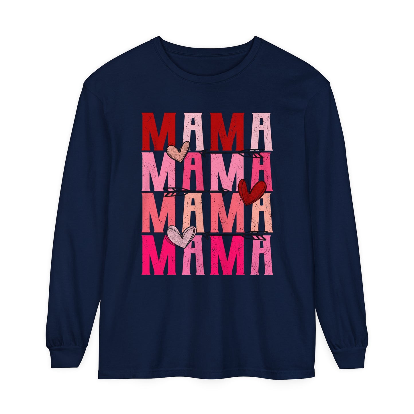 MAMA Women's Loose Long Sleeve T-Shirt