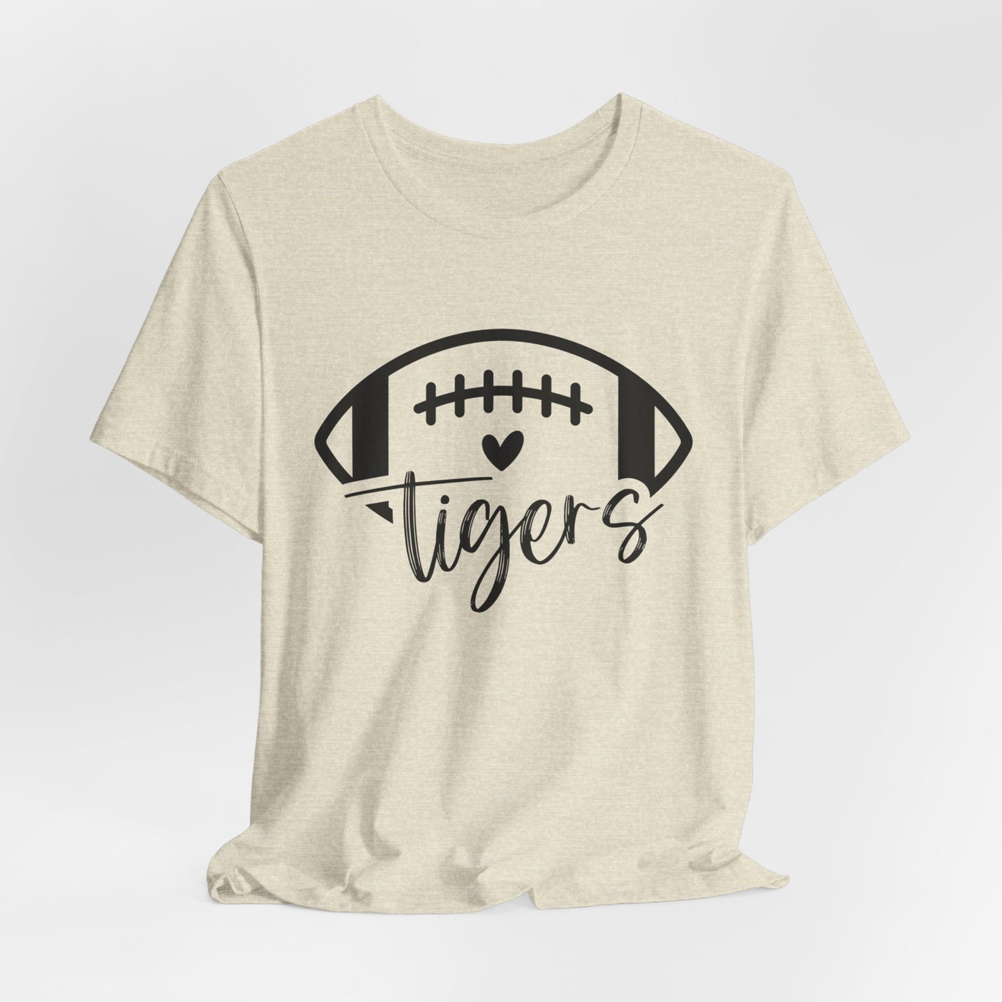 Tigers Football and Heart Women's Short Sleeve Tee