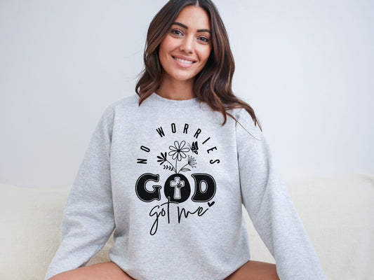 God Got Me Women's Easter Bible Verse Sweatshirt