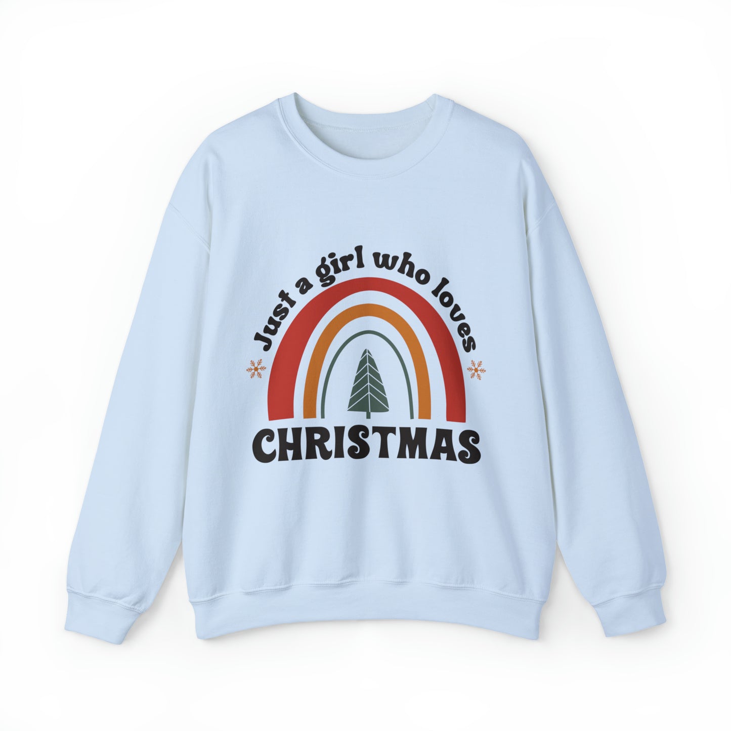 Just A Girl Who Loves Christmas  Women's Christmas Crewneck Sweatshirt