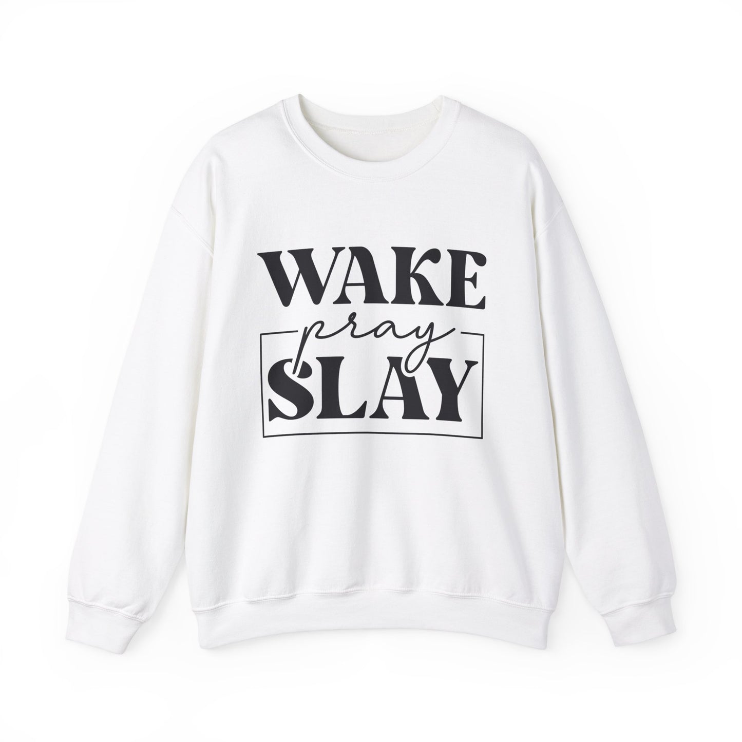 Wake Pray Slay Women's Bible Verse Sweatshirt