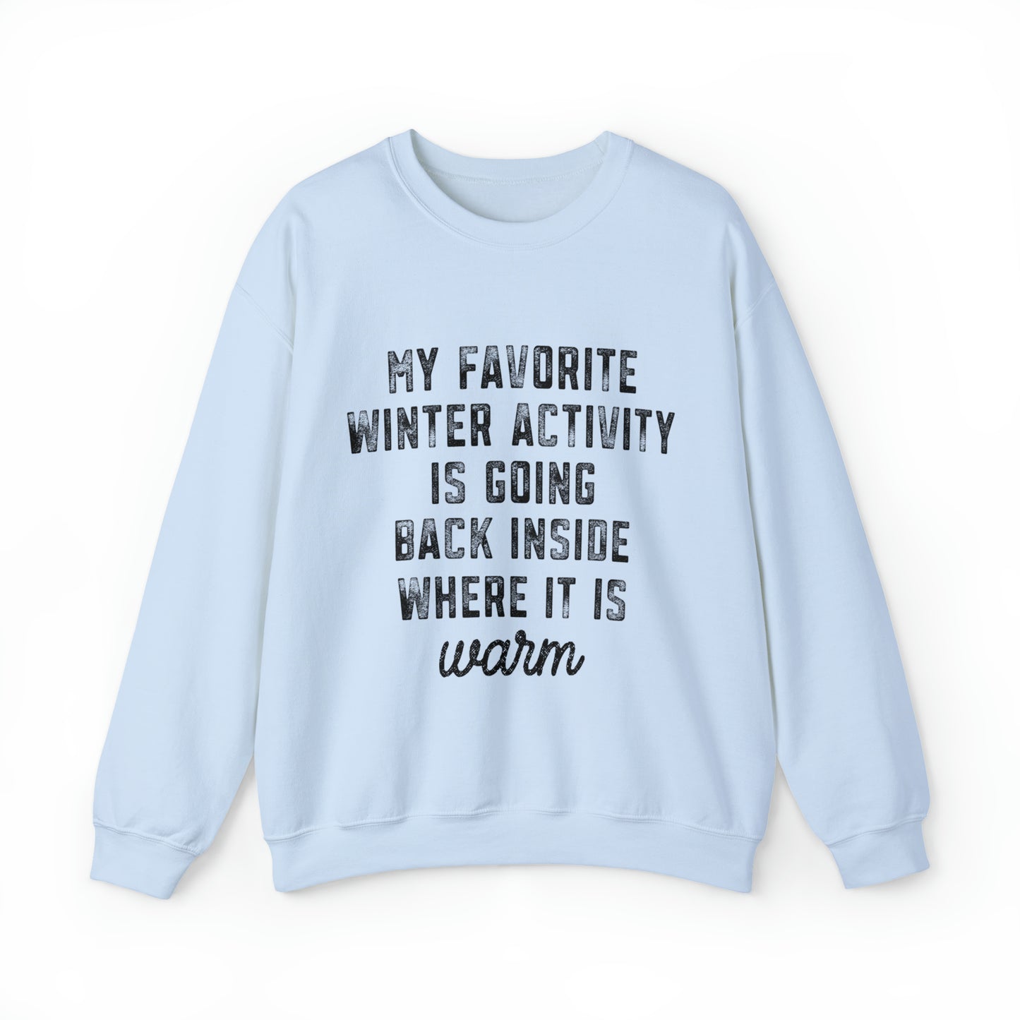 Favorite Winter Activity Women's Christmas Crewneck Sweatshirt