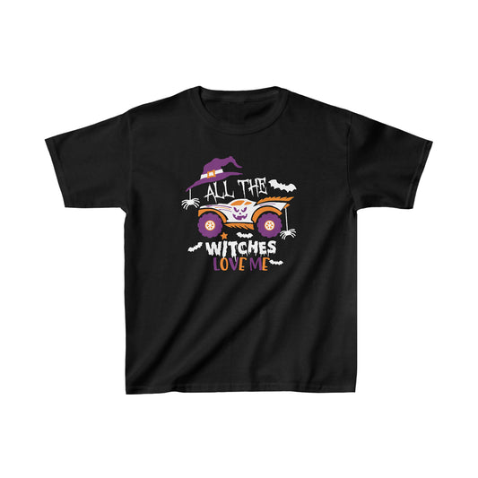 All the witches love me Kid's Halloween Heavy Cotton Tee