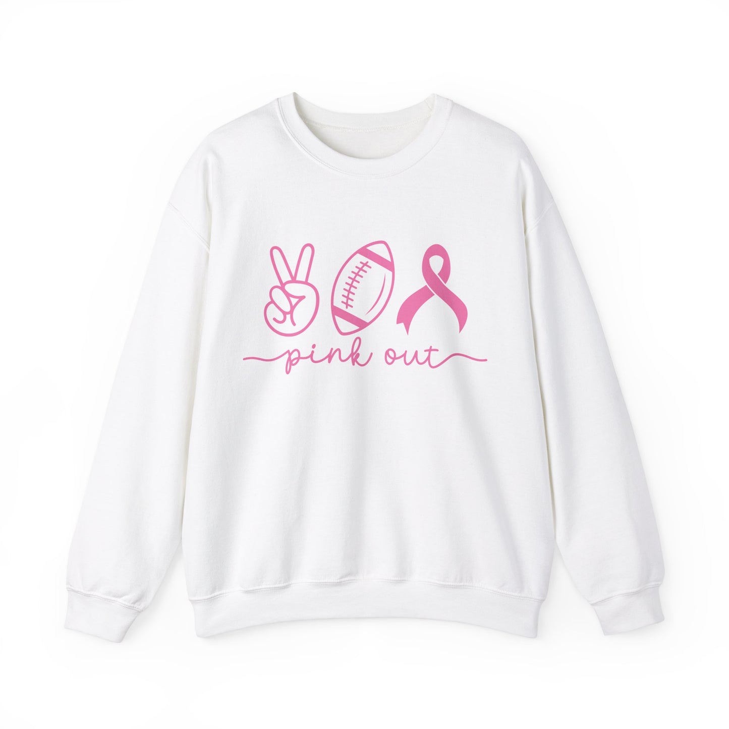 Pink Out Women's Breast Cancer Awareness Crewneck Sweatshirt