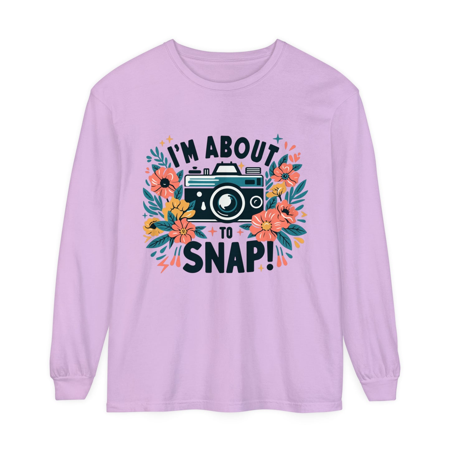 About to Snap Funny Photographer Women's Long Sleeve T-Shirt Comfort Colors