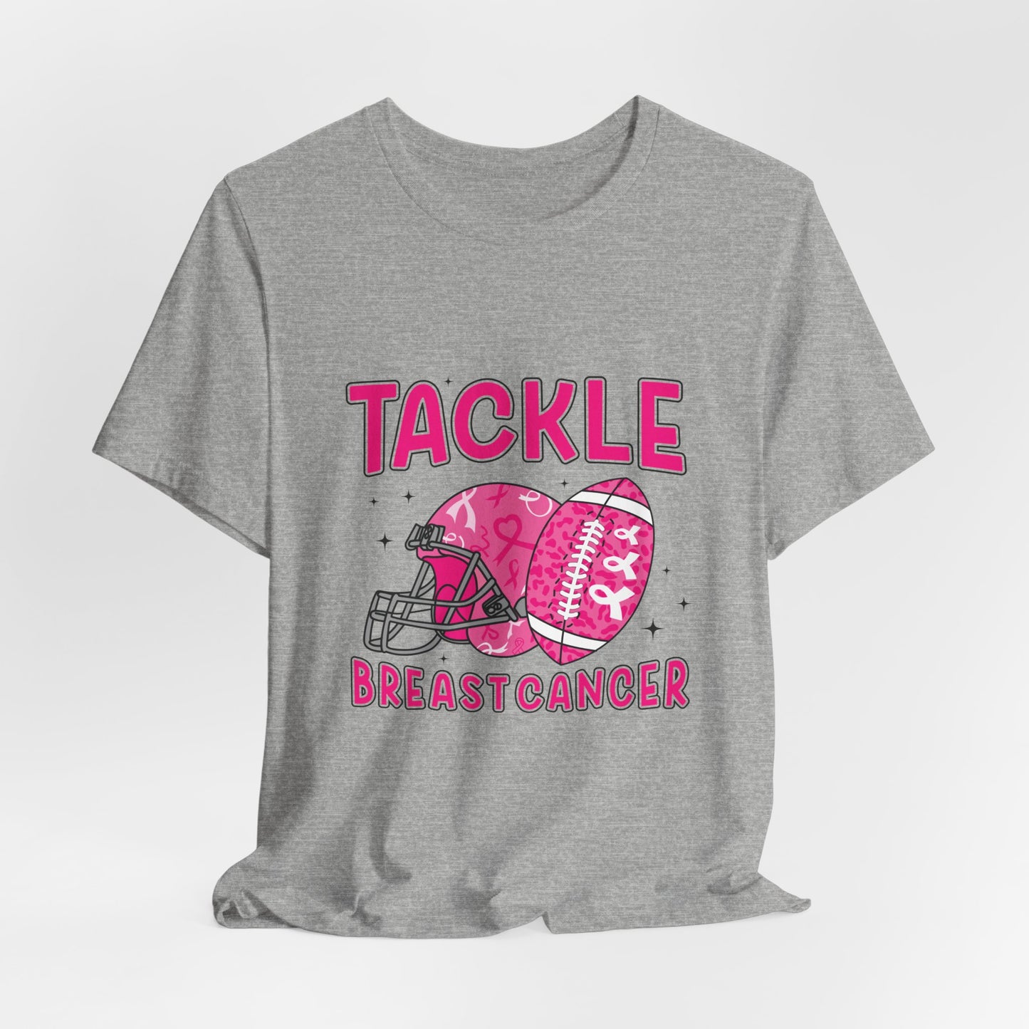 Tackle Breast Cancer Women's Breast Cancer Awareness Short Sleeve Tee