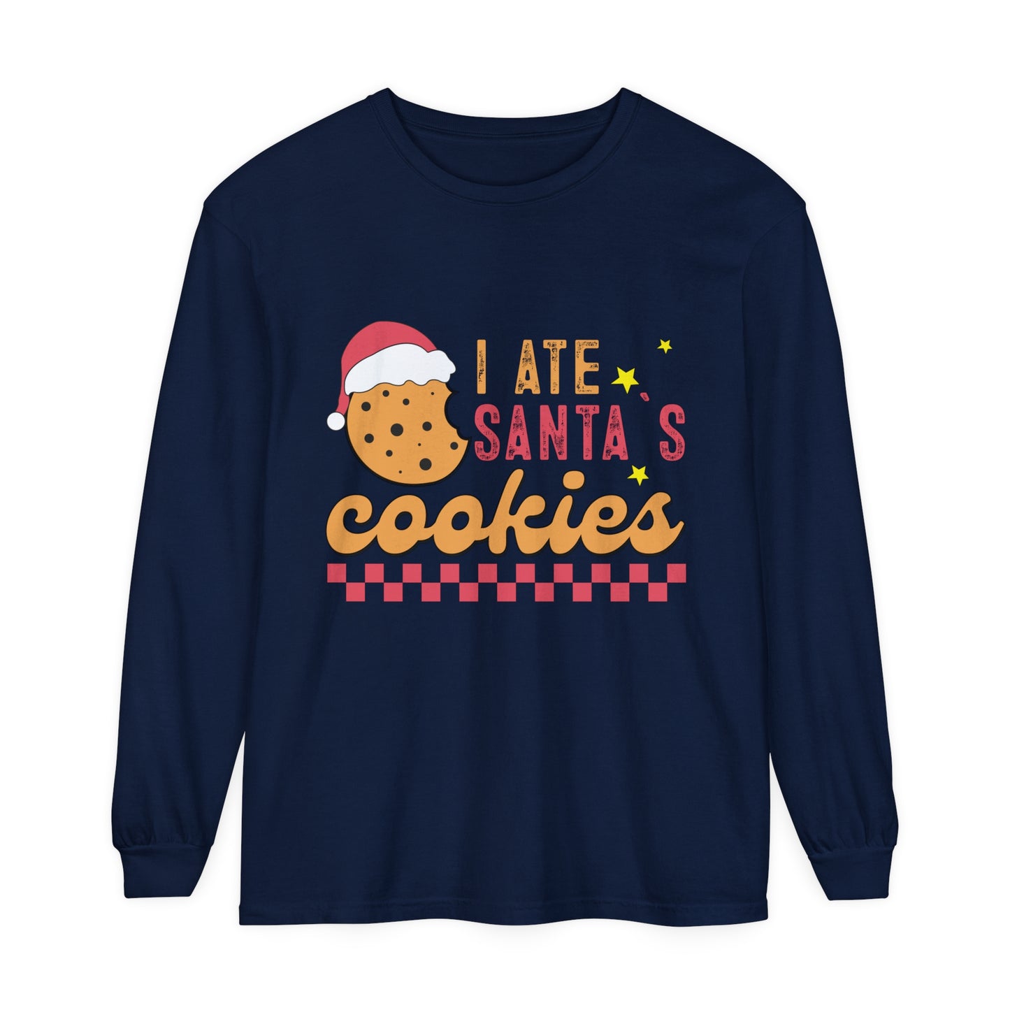 I ate Santa's cookies Women's Loose Long Sleeve T-Shirt