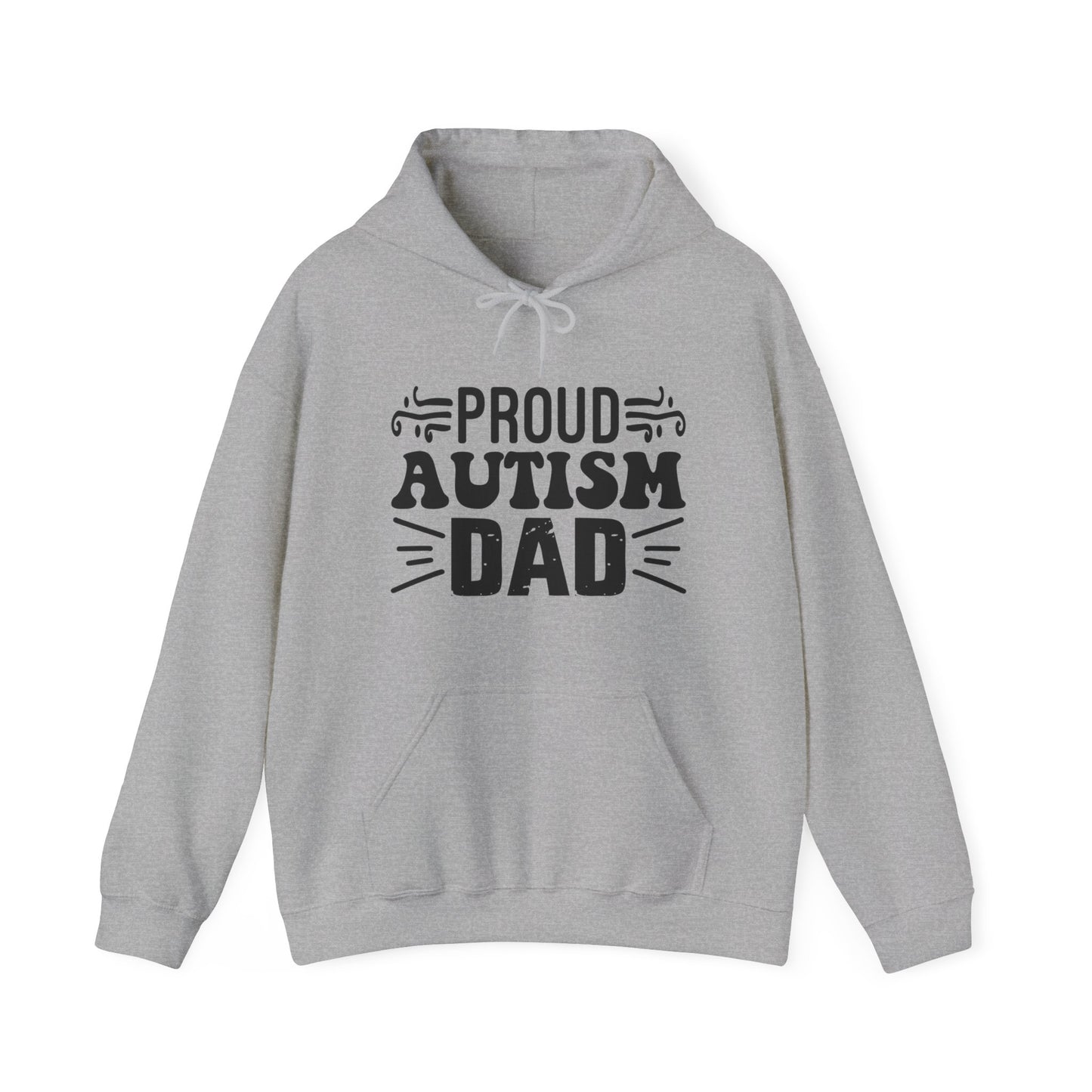 Proud Autism Dad Hooded Sweatshirt