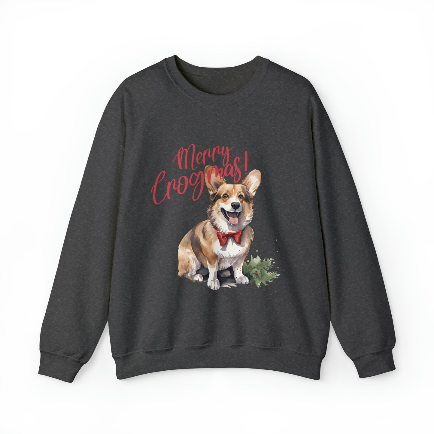 Corgi Christmas Dog Funny Crewneck Sweatshirt Women's