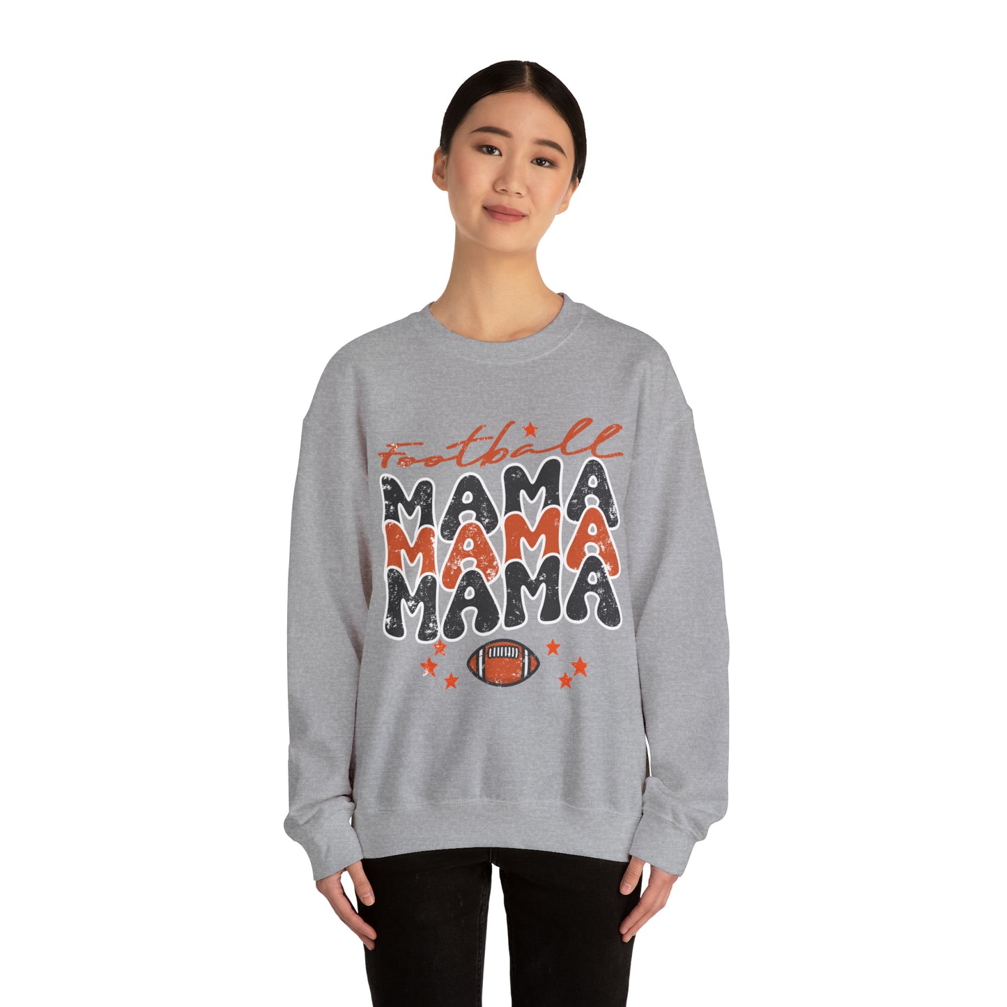 Football Women's Mama Crewneck Sweatshirt