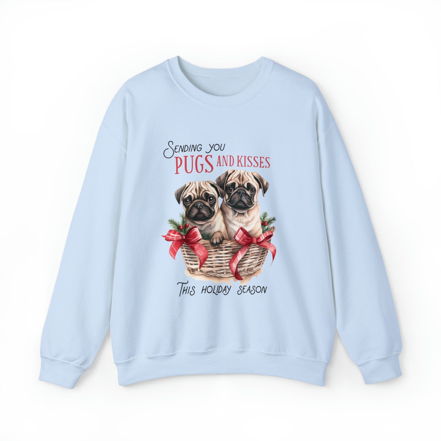 Pugs Dog Christmas Sweatshirt - Women's