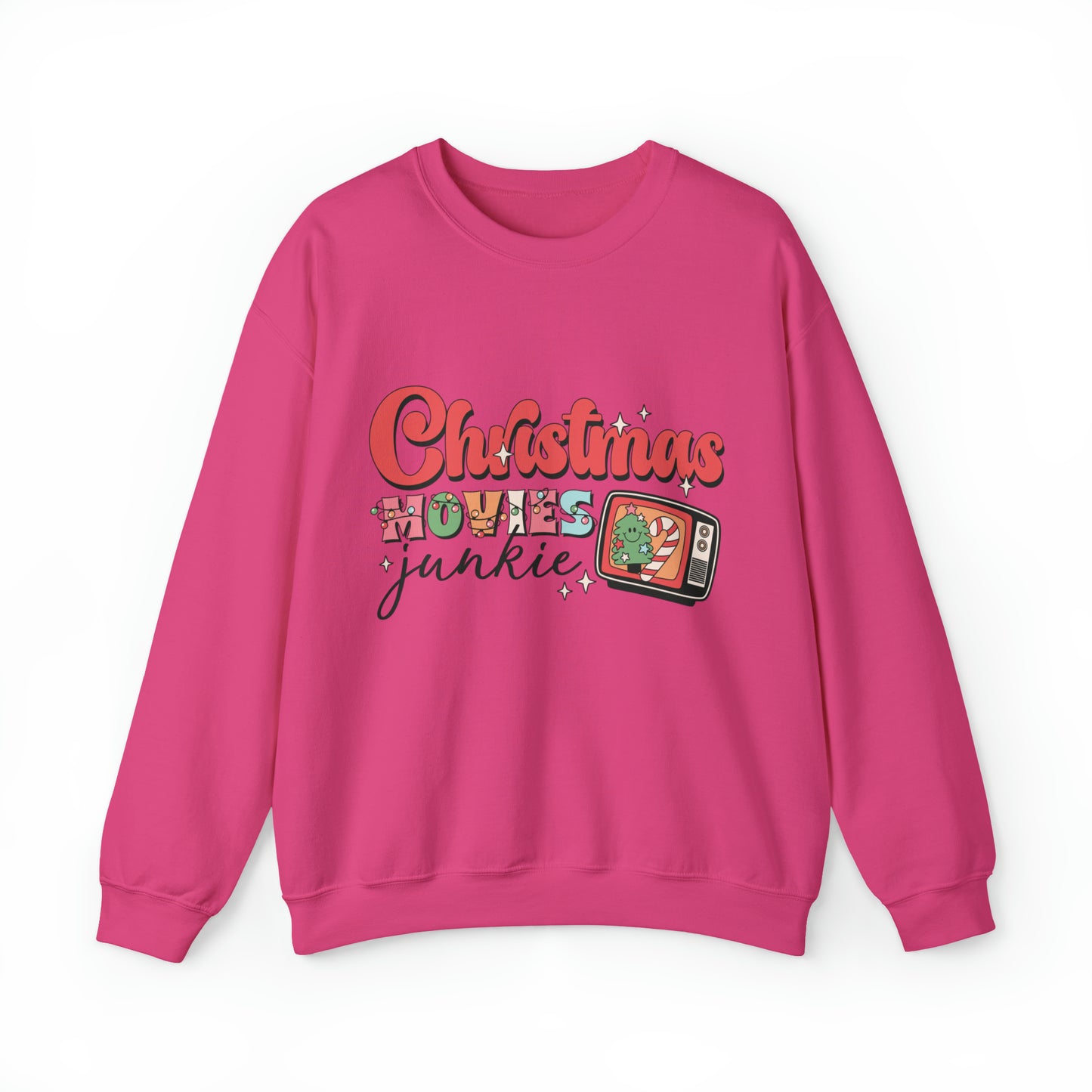 Christmas Movie Junkie Women's Christmas Crewneck Sweatshirt