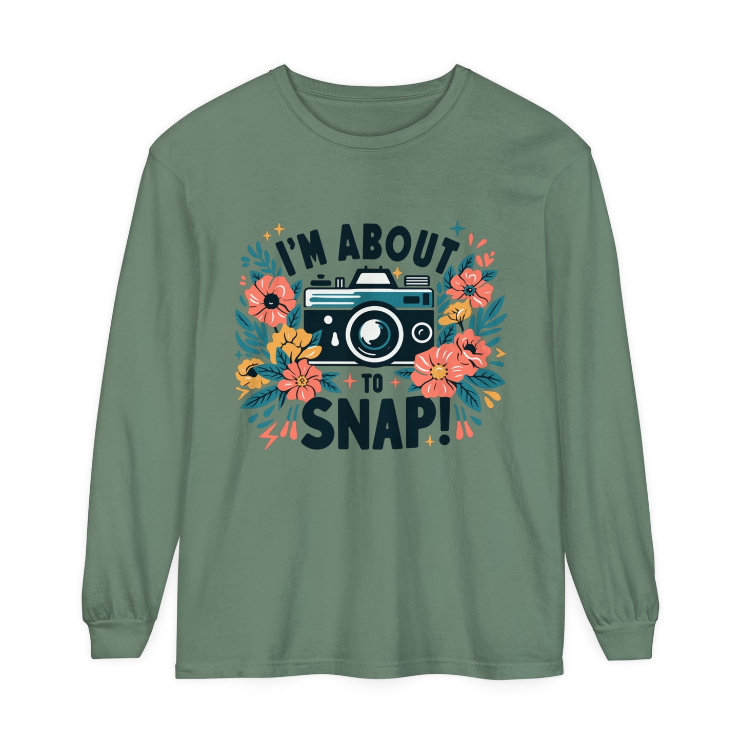 About to Snap Funny Photographer Women's Long Sleeve T-Shirt Comfort Colors