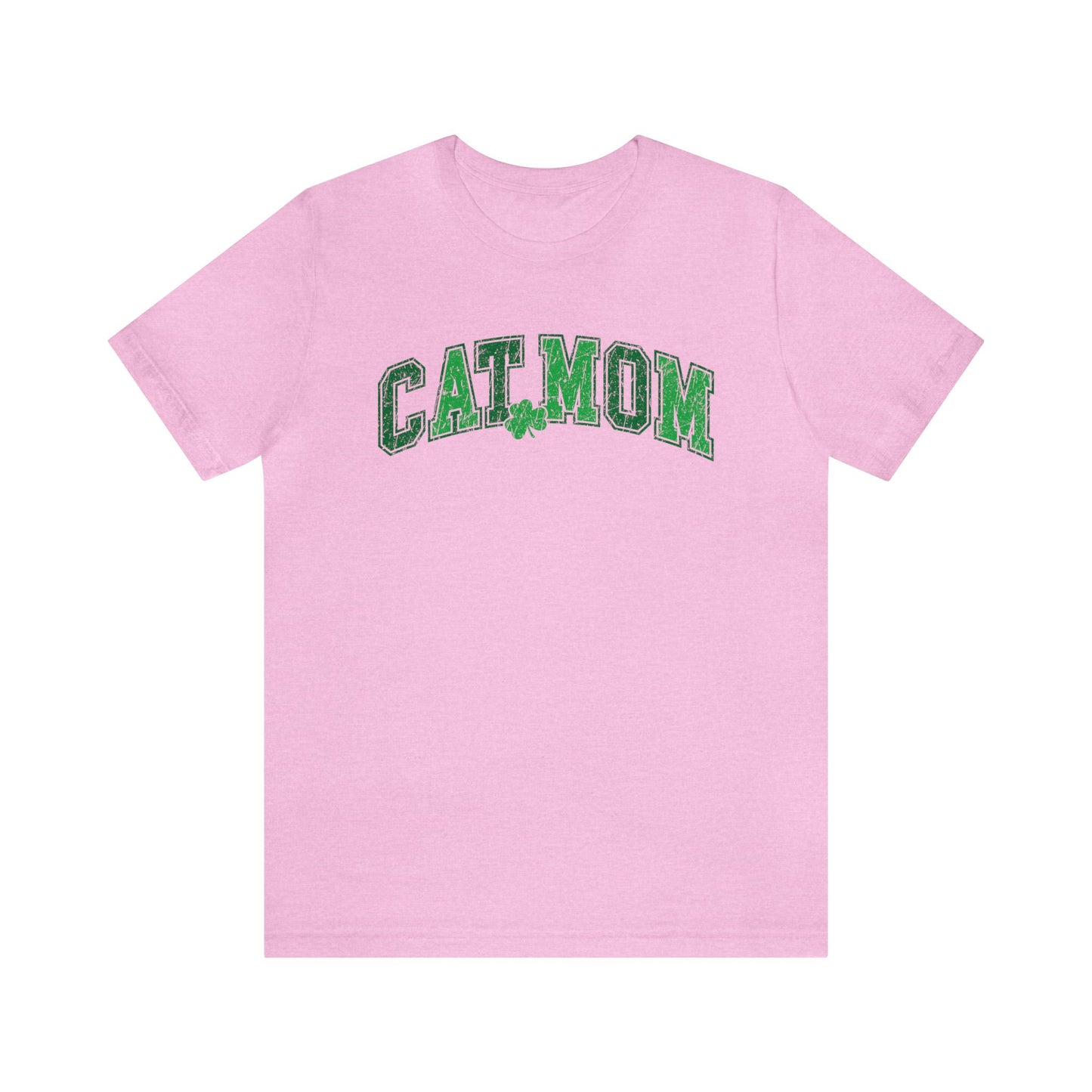St. Patrick's Day Cat Mom Shamrock Women's Tshirt