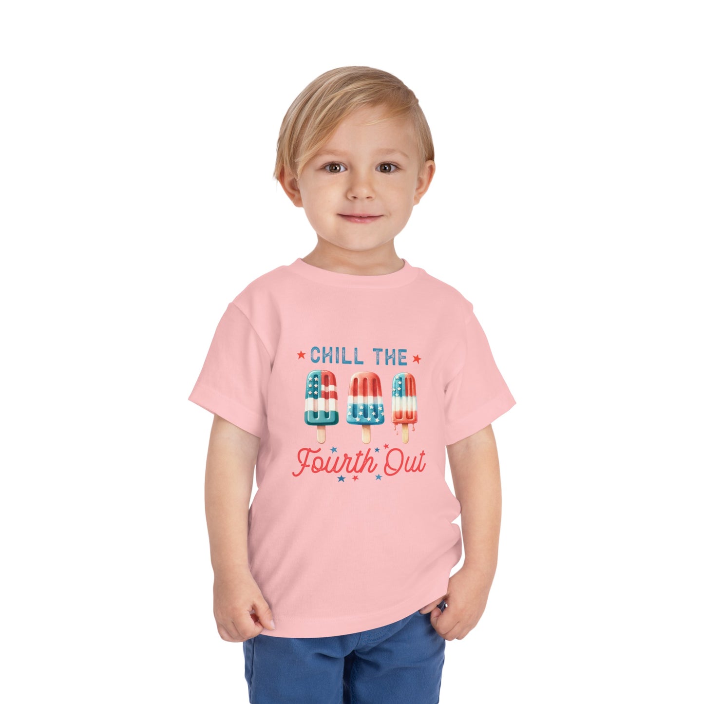 Chill 4th of July Toddler Short Sleeve Tee