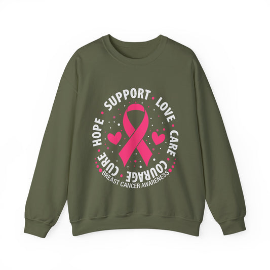 Breast Cancer Support & Awareness Women's Crewneck Sweatshirt