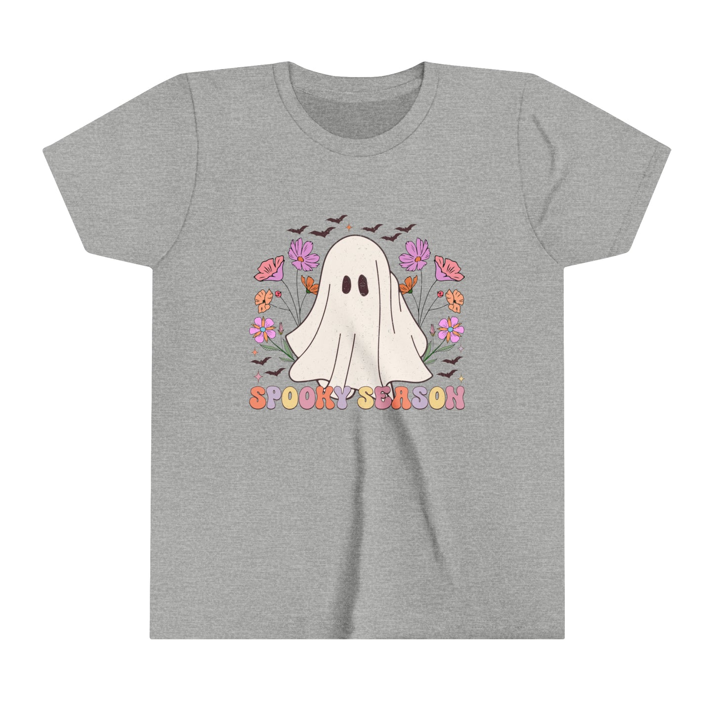 Spooky Season Ghost Girl's Youth Short Sleeve Tee