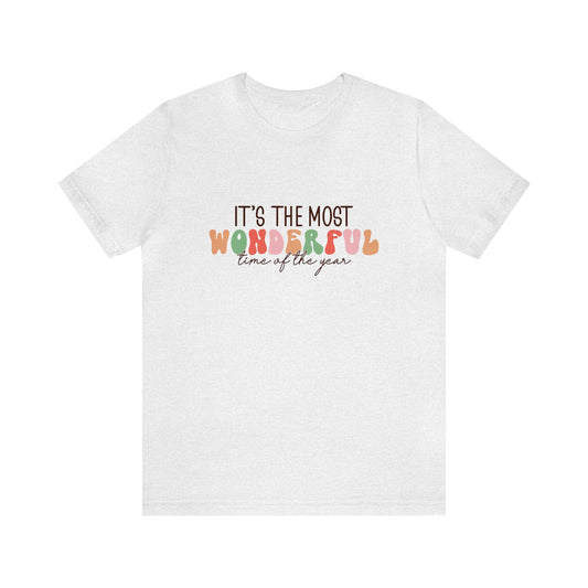 Wonderful Time of the Year Women's Short Sleeve Christmas T Shirt