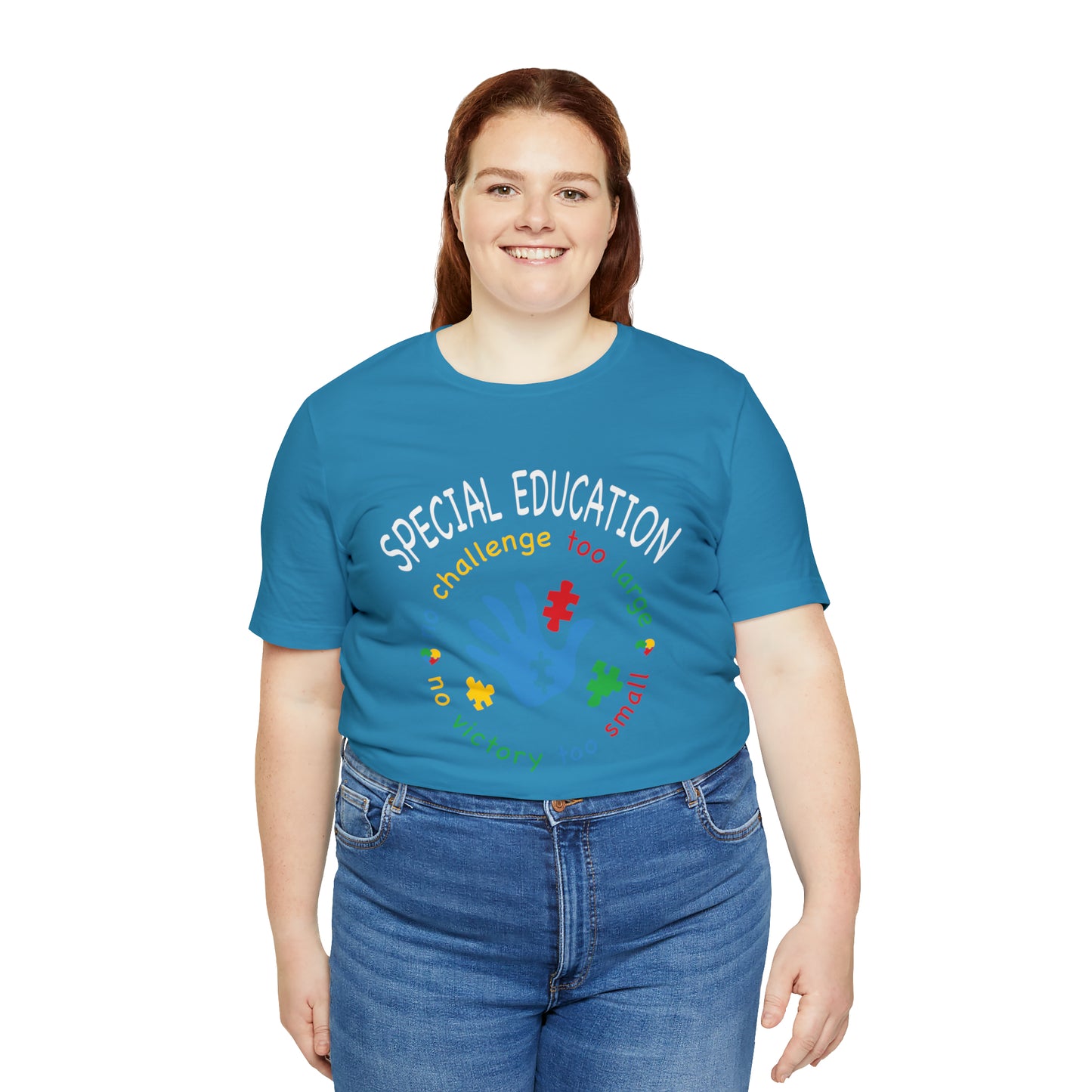 Special Education no challenge too big  Short Sleeve Women's Tee