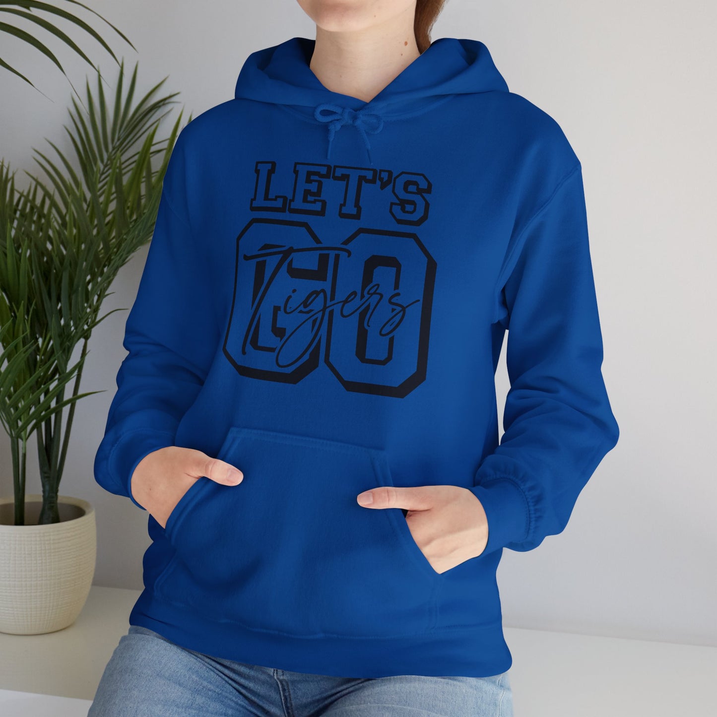 Let's Go Tigers Adult Unisex Heavy Blend™ Hooded Sweatshirt