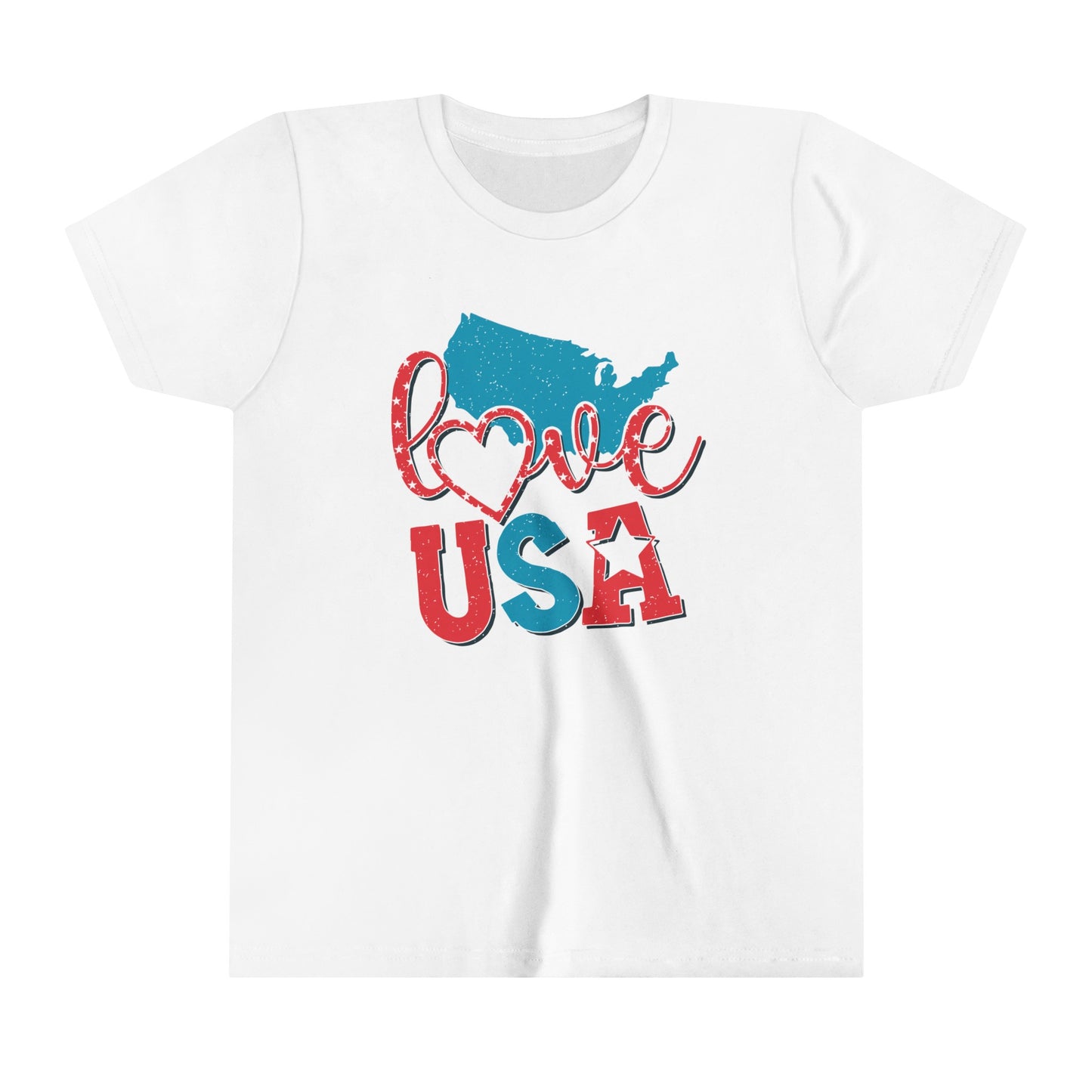 Love USA 4th of July USA Youth Shirt