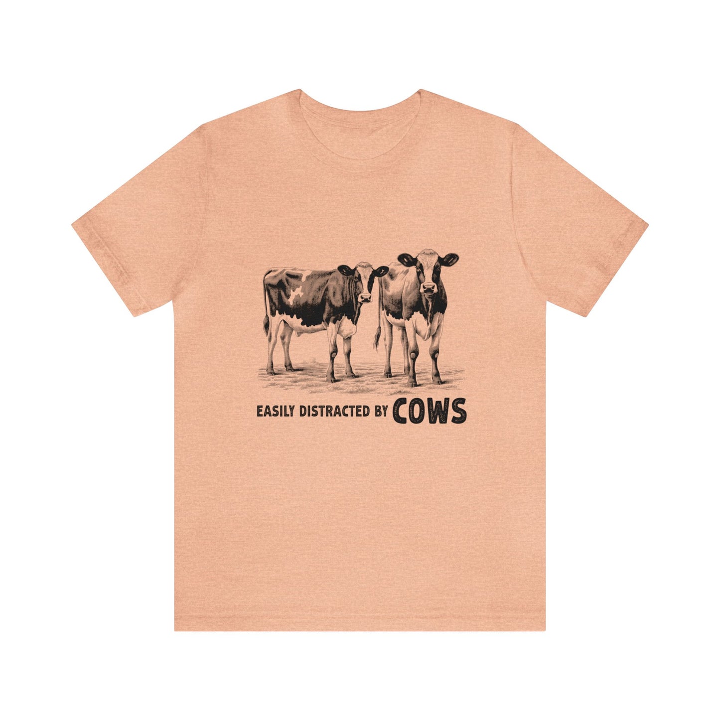 Easily Distracted by Cows Farm Animals Women's Tshirt