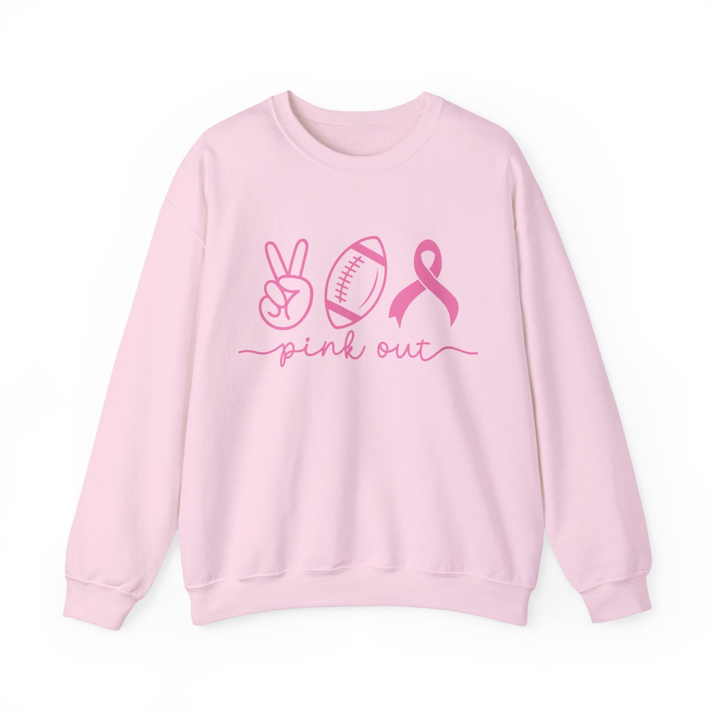 Pink Out Women's Breast Cancer Awareness Crewneck Sweatshirt