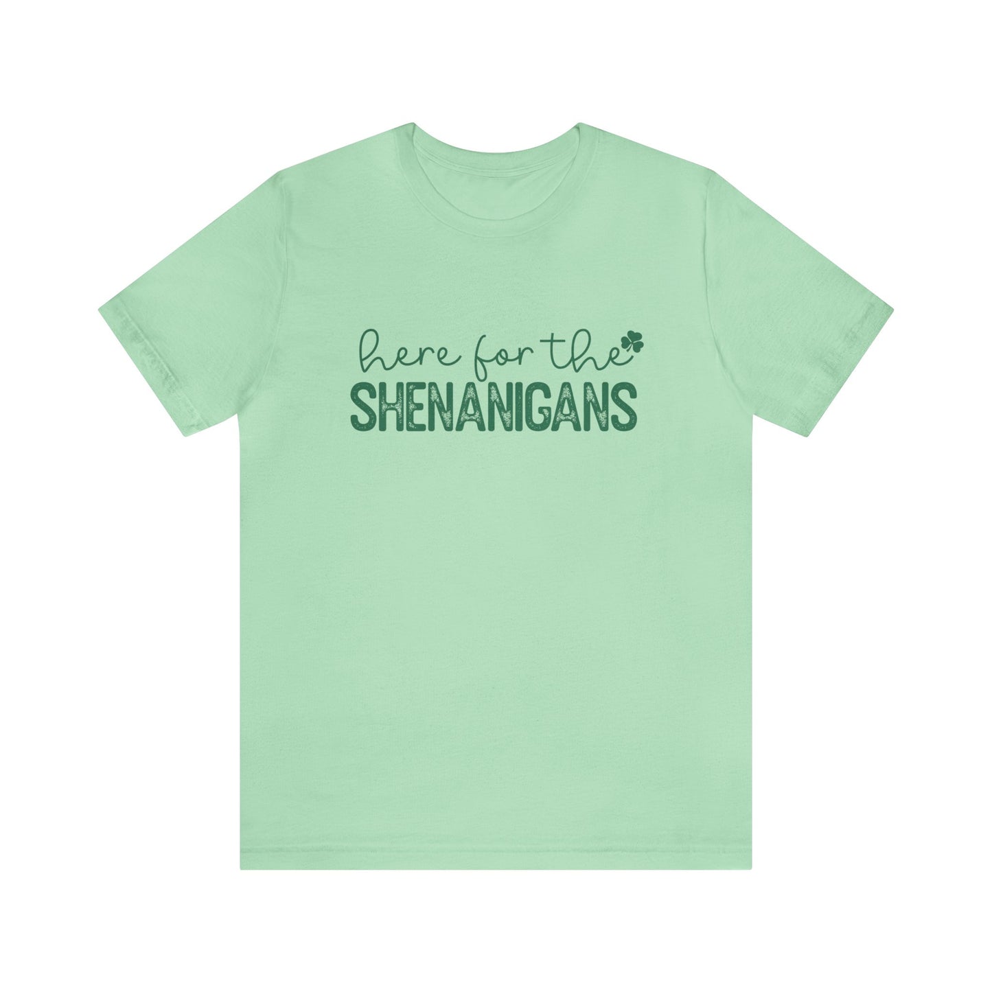 St. Patrick's Day Here for the Shenanigans Women's Tshirt