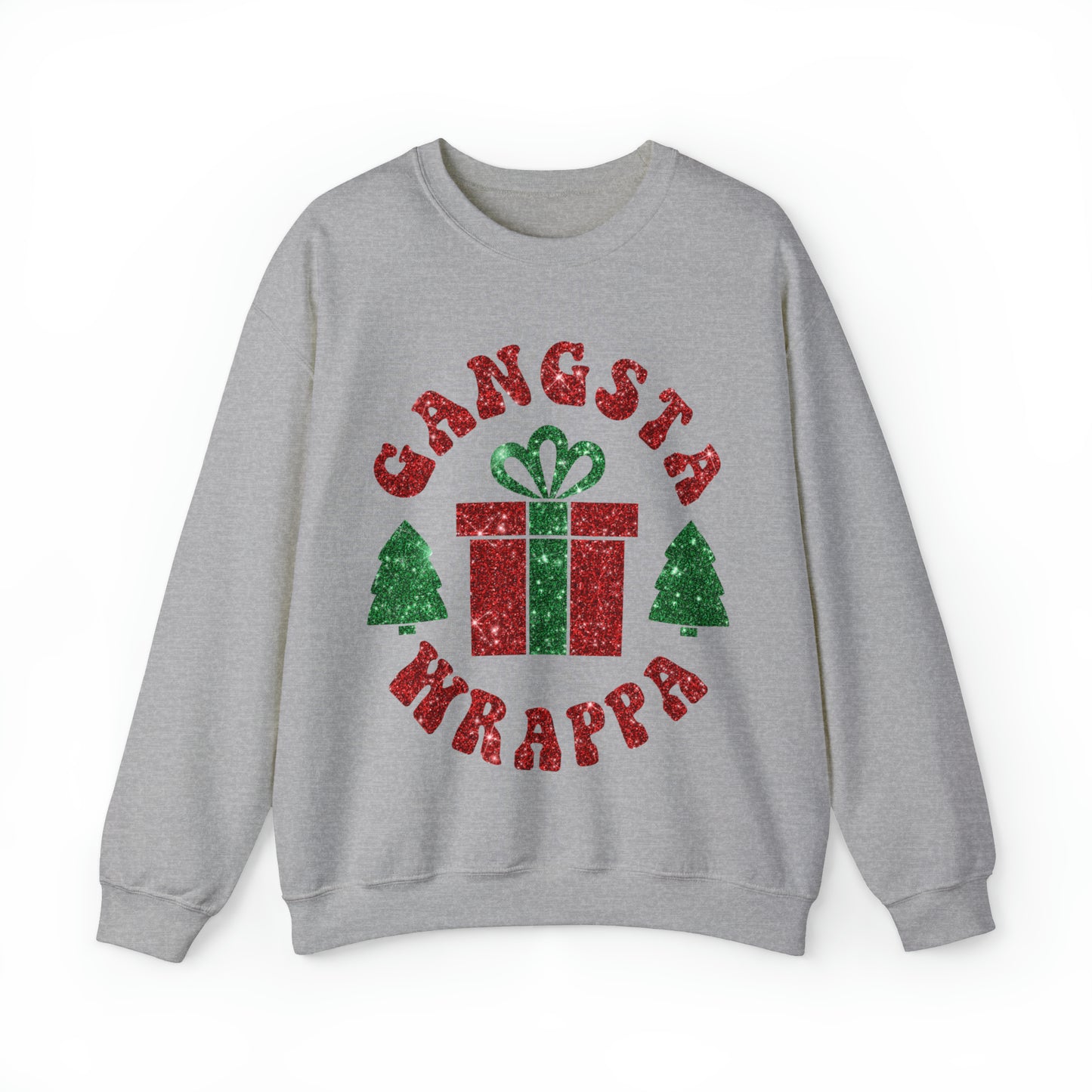 Gangsta Wrappa Women's Christmas Crewneck Sweatshirt