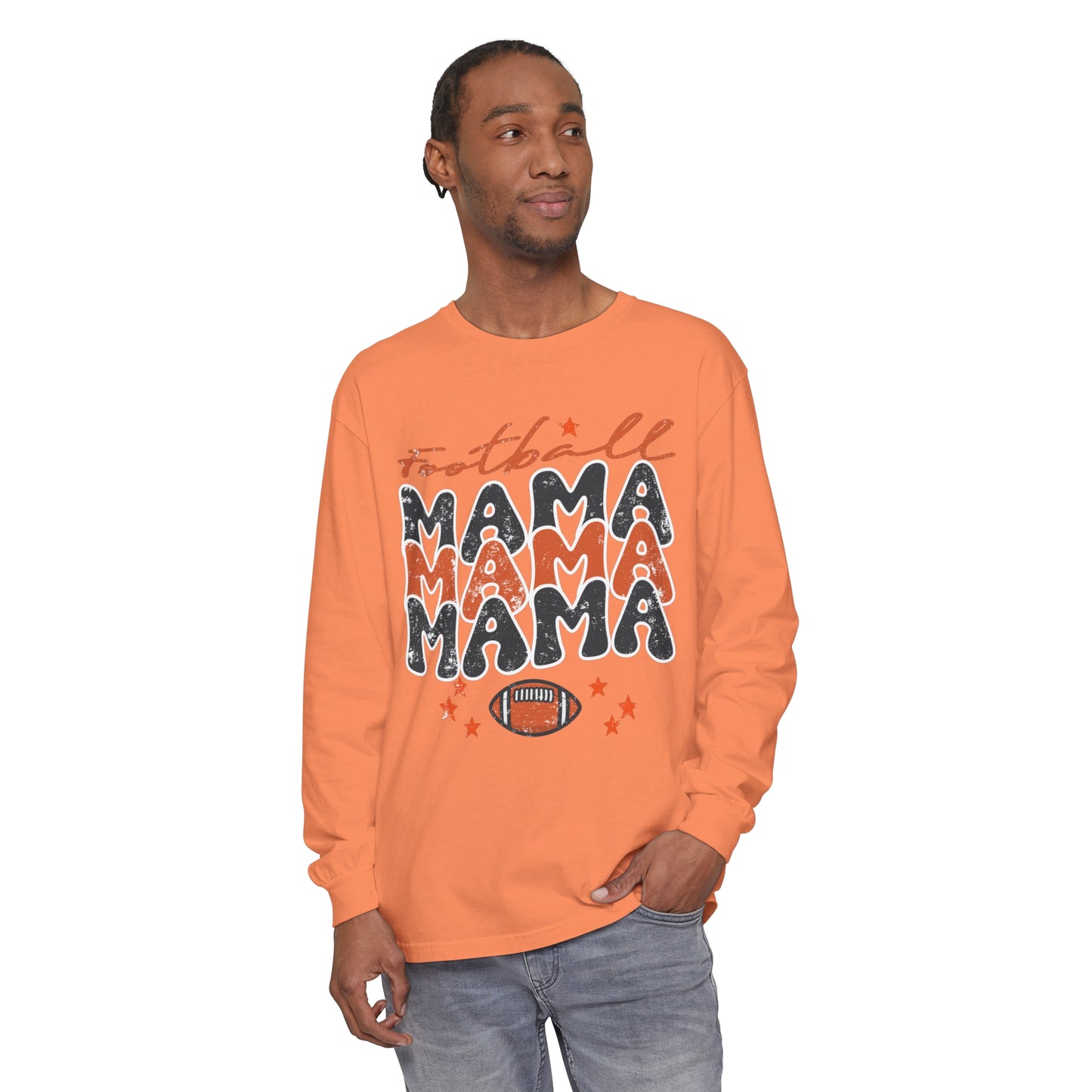 Football Mama Women's Loose Long Sleeve T-Shirt