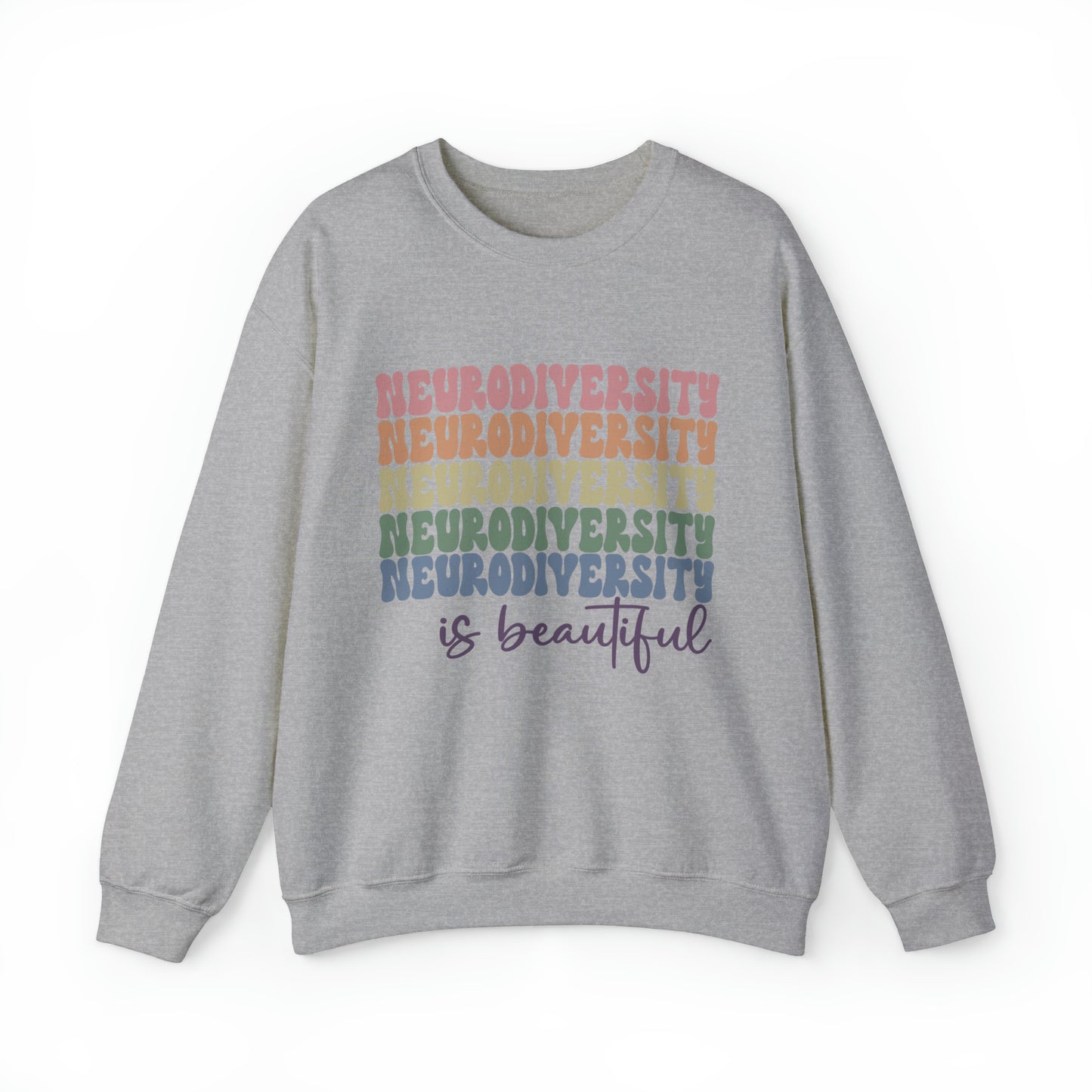 Neurodiversity is beautiful stacked Women's Crewneck Sweatshirt