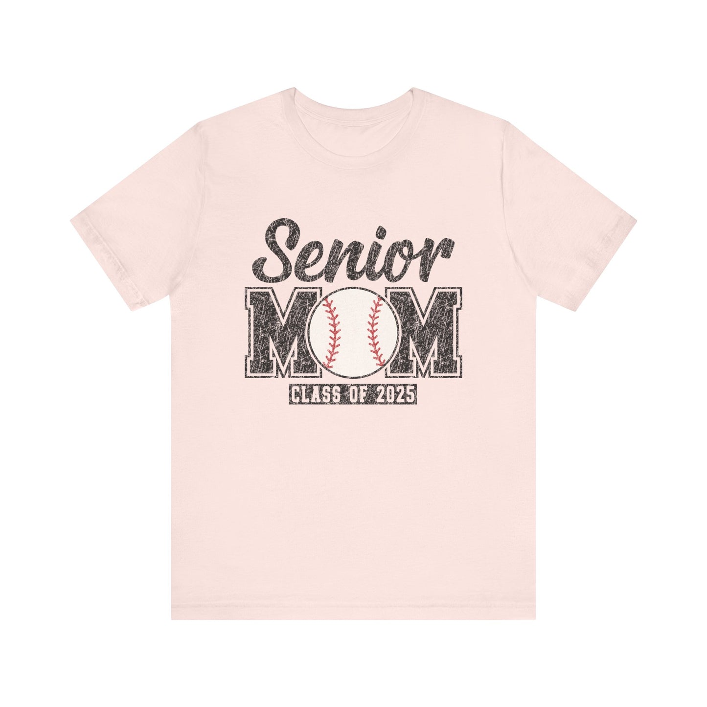 Senior Mom Baseball Mom Class of 2025 Mama Short Sleeve Shirt