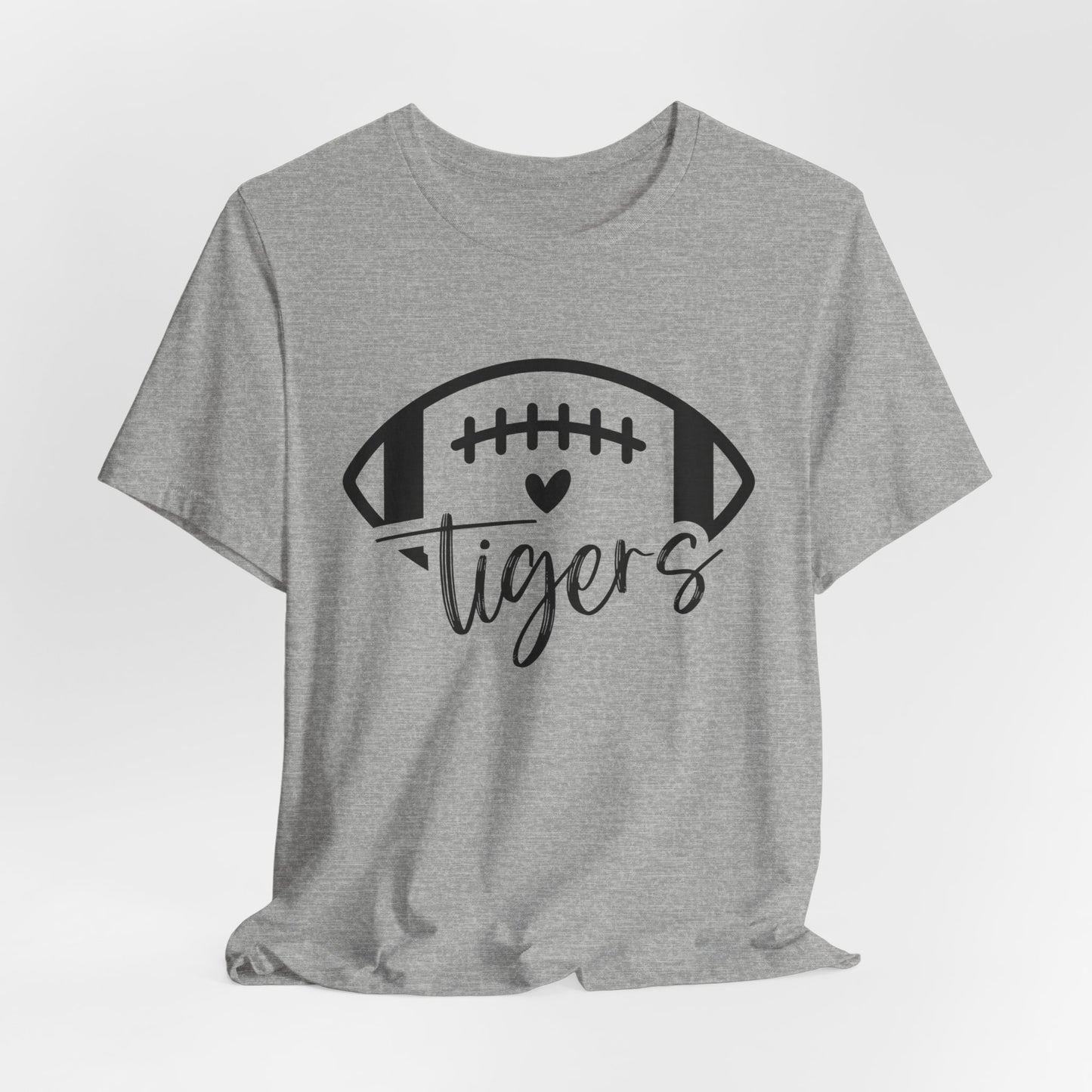 Tigers Football and Heart Women's Short Sleeve Tee