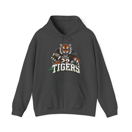 Tiger Football Adult Unisex Heavy Blend™ Hooded Sweatshirt