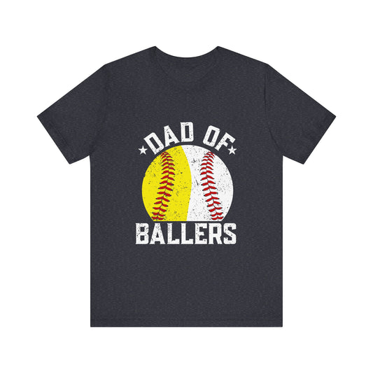 Baseball and Softball Dad Men's Short Sleeve Shirt