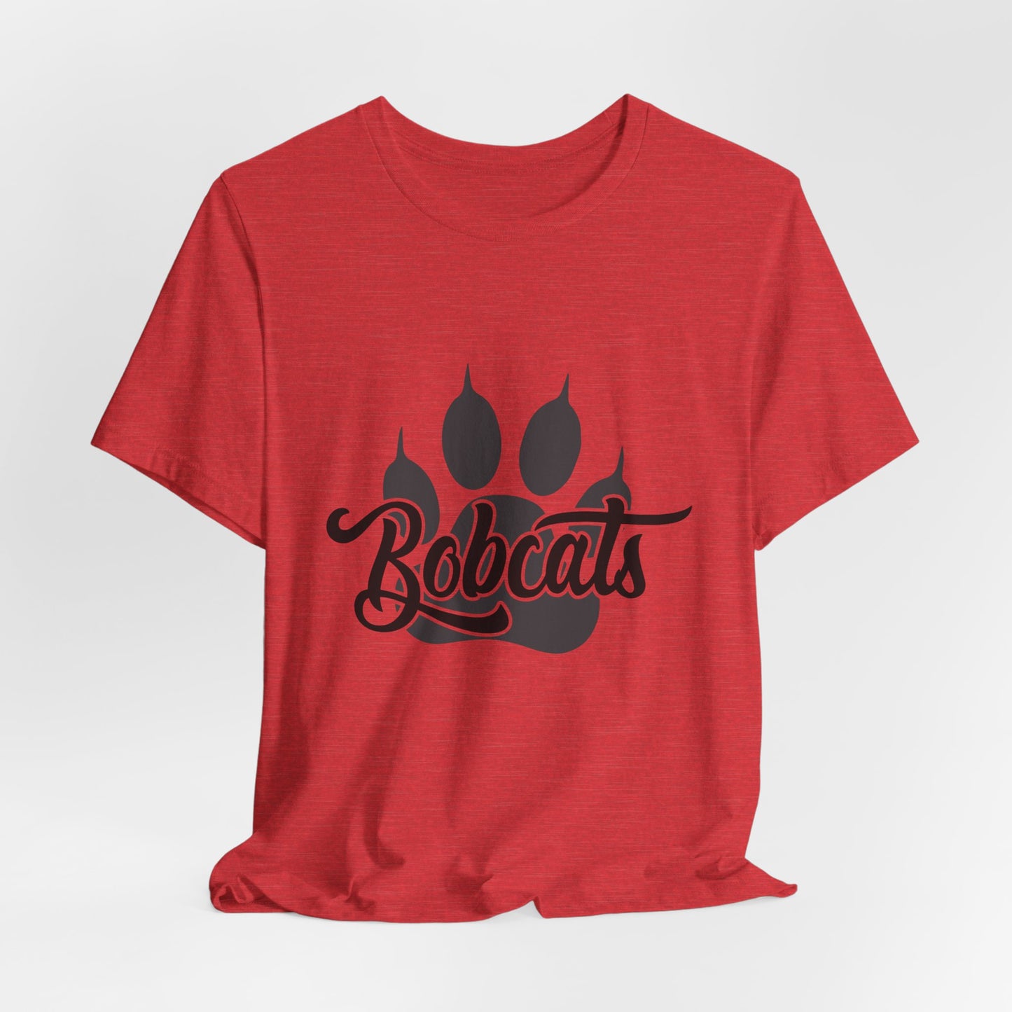 Bobcats Paw Adult Unisex Short Sleeve Tee