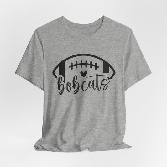 Bobcats Football Adult Unisex Short Sleeve Tee