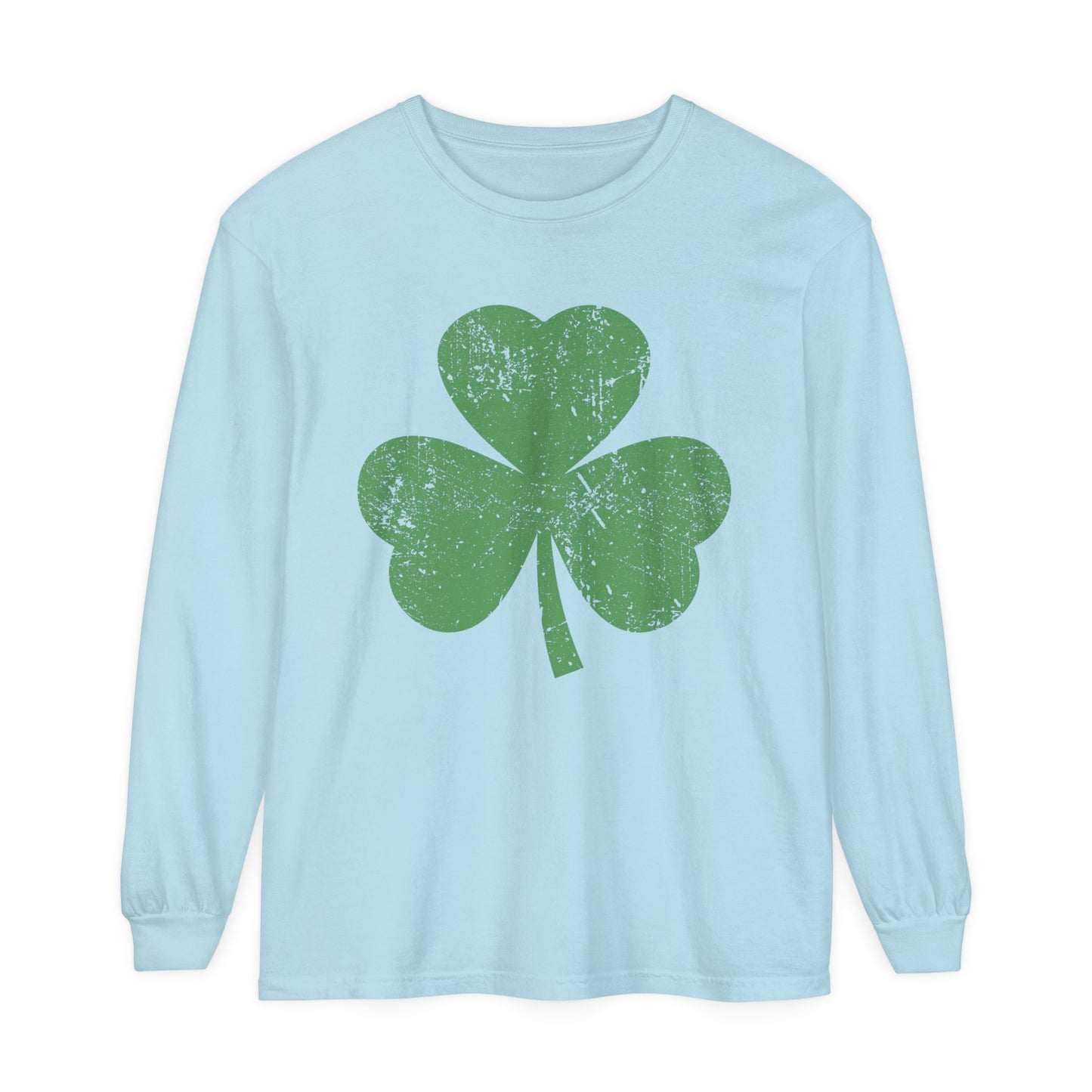 St. Patrick's Day Shamrock Women's Loose Long Sleeve T-Shirt