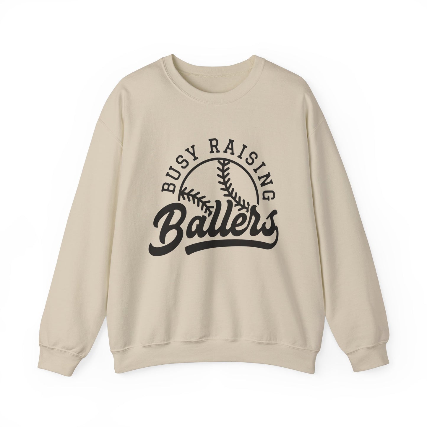 Busy Raising Ballers Women's Baseball Sweatshirt Baseball Mom